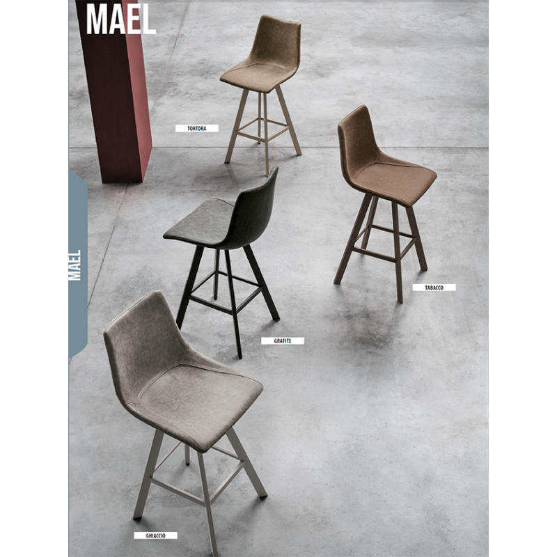 Tabouret Snack Design Scandinave en Similicuir MAEL - Le Chaisier