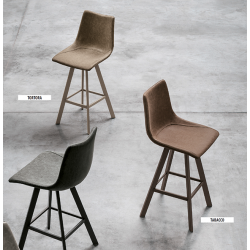 Tabouret Snack Design Scandinave en Similicuir MAEL - Le Chaisier