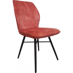 Chaise de Salle à Manger Contemporaine en Velours BEAUTÉ - Le Chaisier