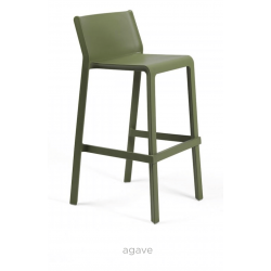 TABOURET BAR DE JARDIN EMPILABLE EN POLYPROPYLÈNE TRILL - Le Chaisier