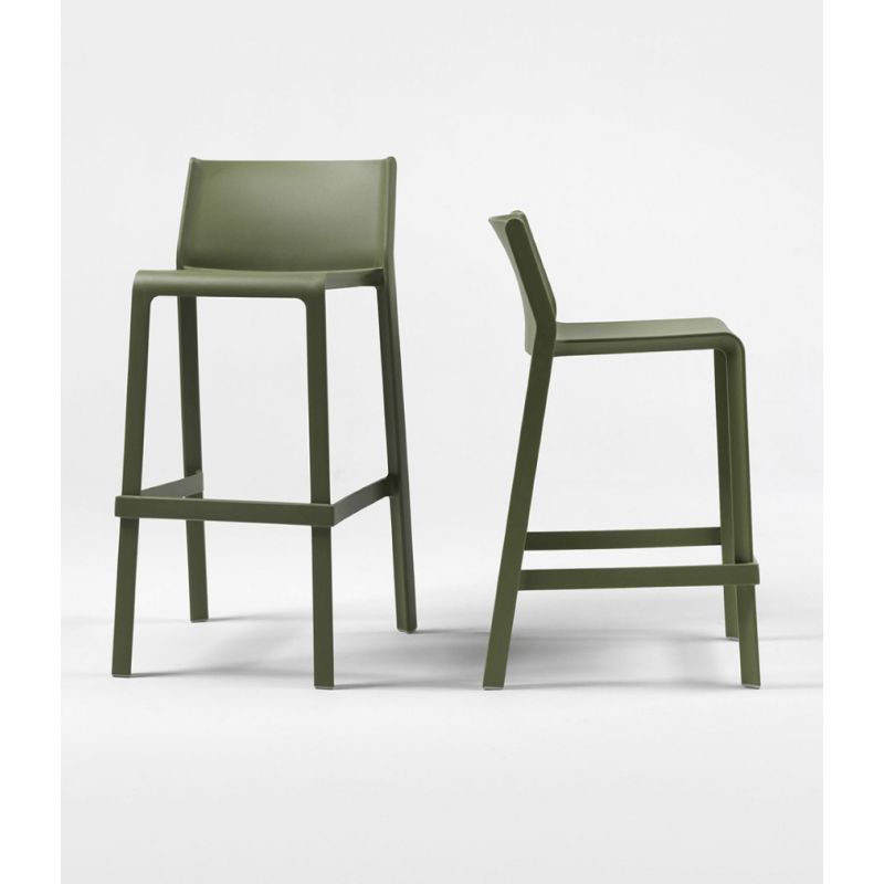 TABOURET BAR DE JARDIN EMPILABLE EN POLYPROPYLÈNE TRILL - Le Chaisier