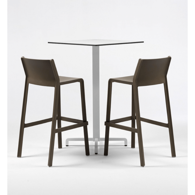 TABOURET BAR DE JARDIN EMPILABLE EN POLYPROPYLÈNE TRILL - Le Chaisier