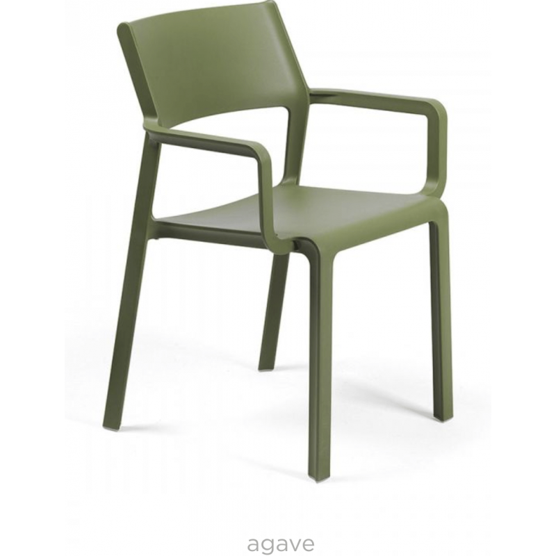 FAUTEUIL VERT DE JARDIN EN POLYPROPYLÈNE EMPILABLE TRILL