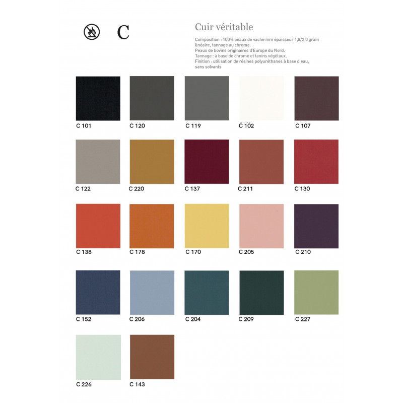 CHAISE ITALIENNE CONTEMPORAINE EN CUIR VÉRITABLE BELLA - Le Chaisier