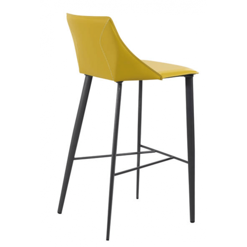 CHAISE HAUTE MODERNE EN CUIR VÉRITABLE ITALIENNE AURA AIRNOVA