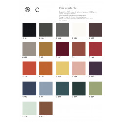 CHAISE HAUTE MODERNE EN CUIR VÉRITABLE ITALIENNE BELLA - Le Chaisier