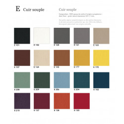 CHAISE CONTEMPORAINE EN CUIR ITALIENNE LÉNA - Le Chaisier