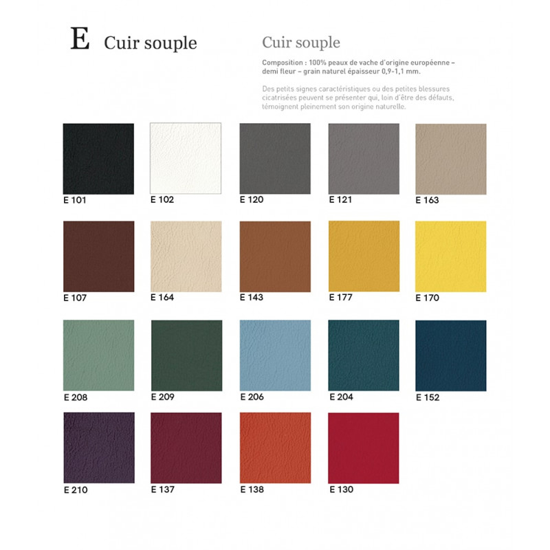 CHAISE CONTEMPORAINE EN CUIR ITALIENNE LÉNA - Le Chaisier