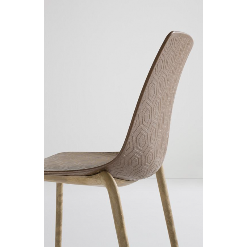 CHAISE BOISÉE ITALIENNE DE COLLECTIVITÉ EMPILABLE ALHAMBRA ECO