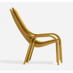 FAUTEUIL DE TERRASSE EMPILABLE NET LOUNGE - Le Chaisier