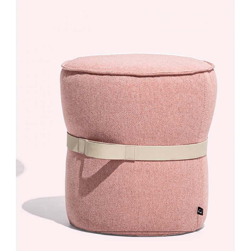 PETIT POUF DÉCO CONTEMPORAIN EN TISSU POF