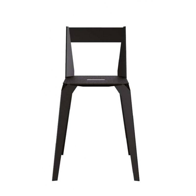 CHAISE FRANÇAISE EN MÉTAL CONTEMPORAINE PLUTON