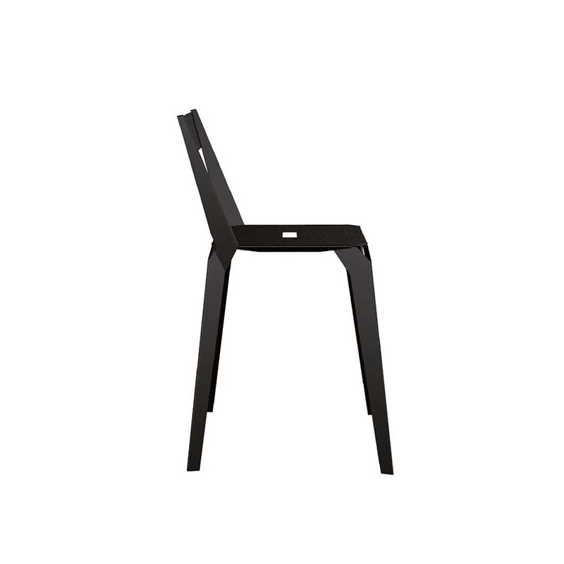 CHAISE FRANÇAISE EN MÉTAL CONTEMPORAINE PLUTON