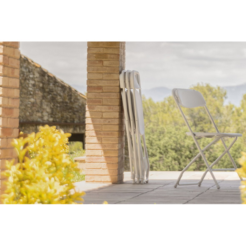 Chaise pliante en métal Alex