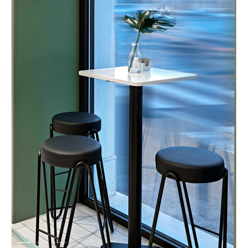 TABOURET DESIGN EN SMILICUIR GÉOMÉTRIQUE APELLE