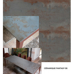 TABLE EN CÉRAMIQUE FANTASY EXTENSIBLE DYLAN  - Le Chaisier