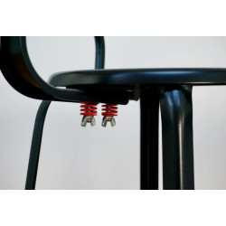 Tabouret Snack Industriel à Accoudoirs en Métal HORTENSE - Le Chaisier