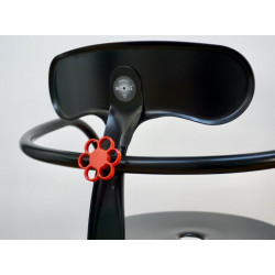 Tabouret Snack Industriel à Accoudoirs en Métal HORTENSE - Le Chaisier