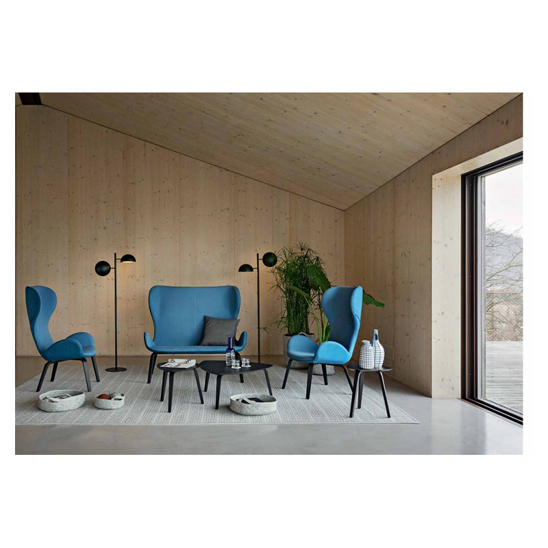 FAUTEUIL CONTEMPORAIN PIEDS BOIS AU DOSSIER HAUT DALIA