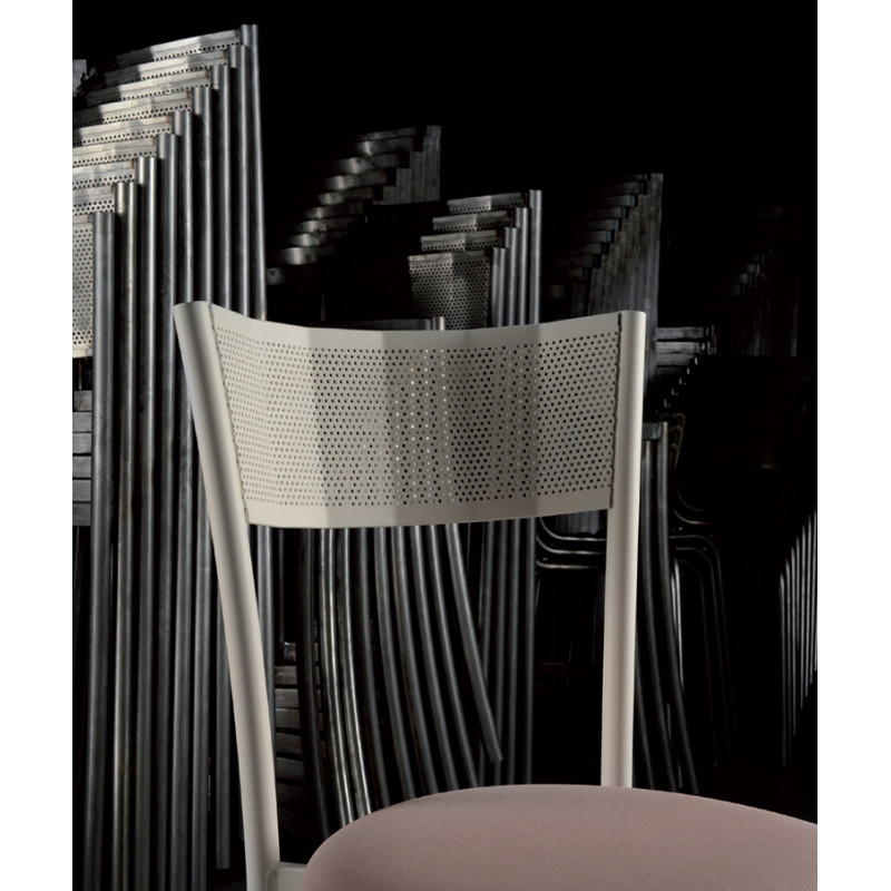 TABOURET DE CUISINE FRANÇAIS EN MÉTAL ÉCUME SNACK