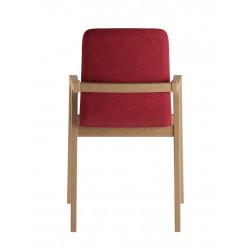 FAUTEUIL DE SALLE À MANGER AXEL EN BOIS ET TISSU