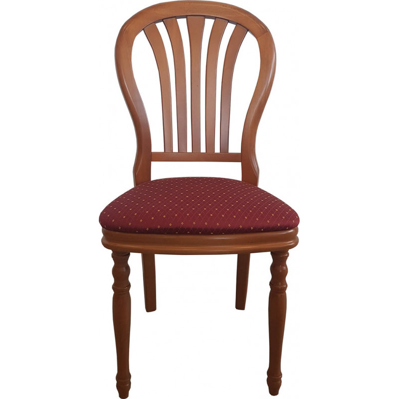 CHAISE DE STYLE EN BOIS ET TISSU ANGÉLIQUE PERSONNALISABLE