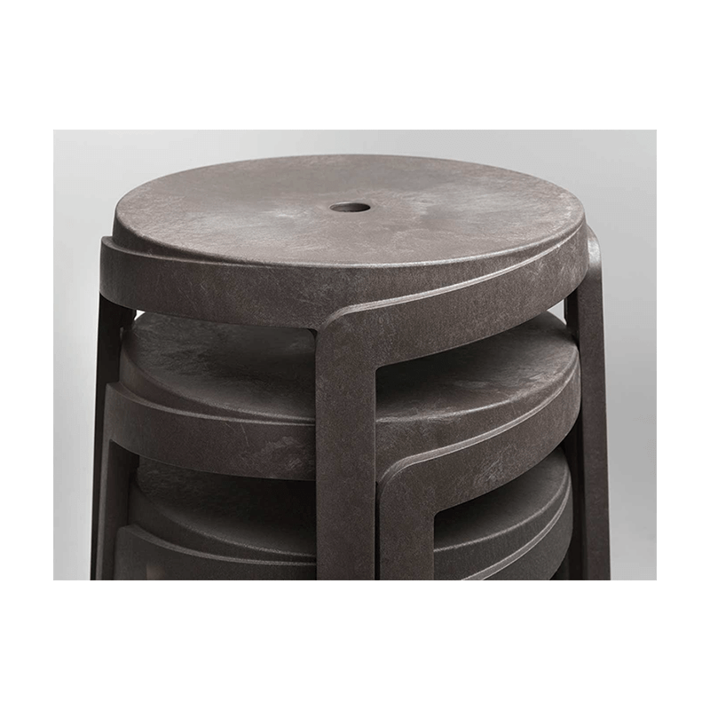 TABOURET BAS RECYCLÉ D'EXTÉRIEUR EMPILABLE STACK