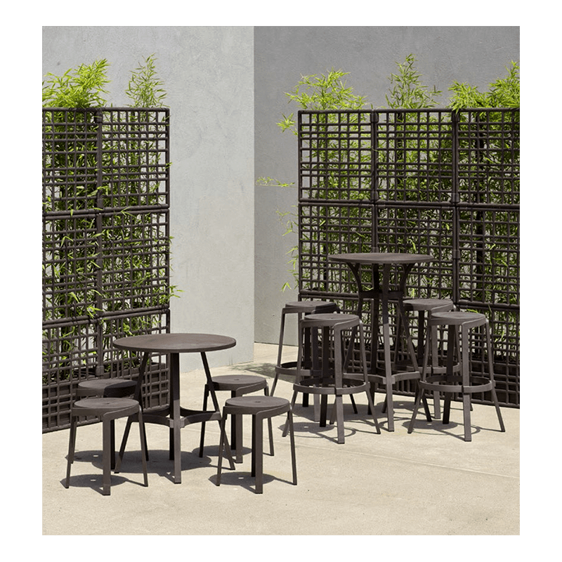 TABOURET DE BAR RECYCLÉ D'EXTÉRIEUR EMPILABLE STACK