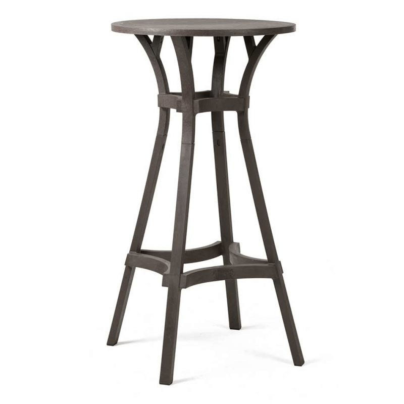 TABLE D'EXTÉRIEUR DEUX HAUTEURS RONDE STACK COMBO EN POLYPROPYLÈNE