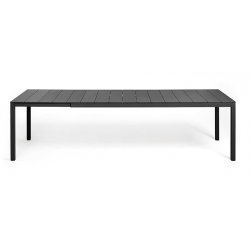 TABLE DE JARDIN EXTENSIBLE EN RÉSINE DURELTOP ET ALUMINIUM - RIO