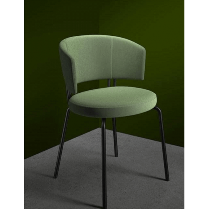 CHAISE MODERNE AVEC ACCOUDOIRS AERO TISSU