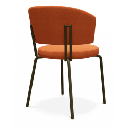 CHAISE MODERNE AVEC ACCOUDOIRS AERO TISSU