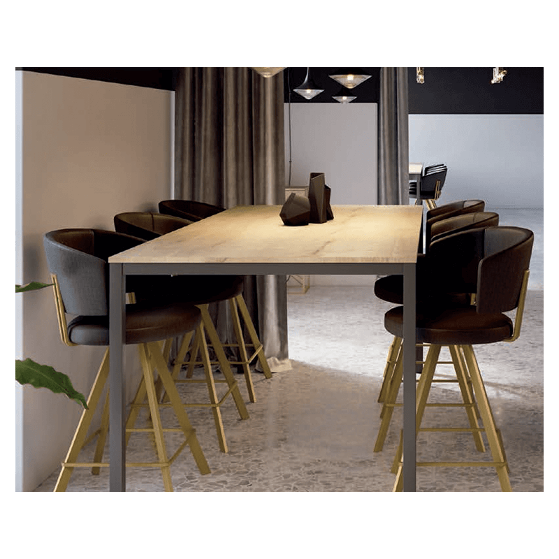 TABOURET SNACK PIVOTANT MODERNE BARALLURE EN SIMILICUIR