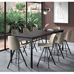 TABOURET SNACK PIVOTANT CONTEMPORAIN FIGARO EN TISSU