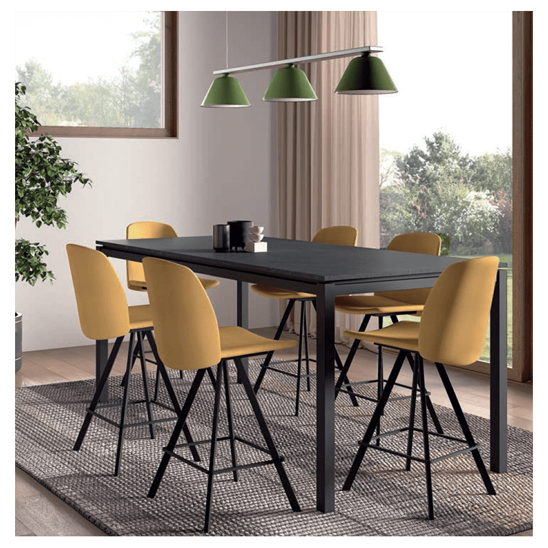 TABOURET SNACK FIXE CONTEMPORAIN FIONA EN TISSU