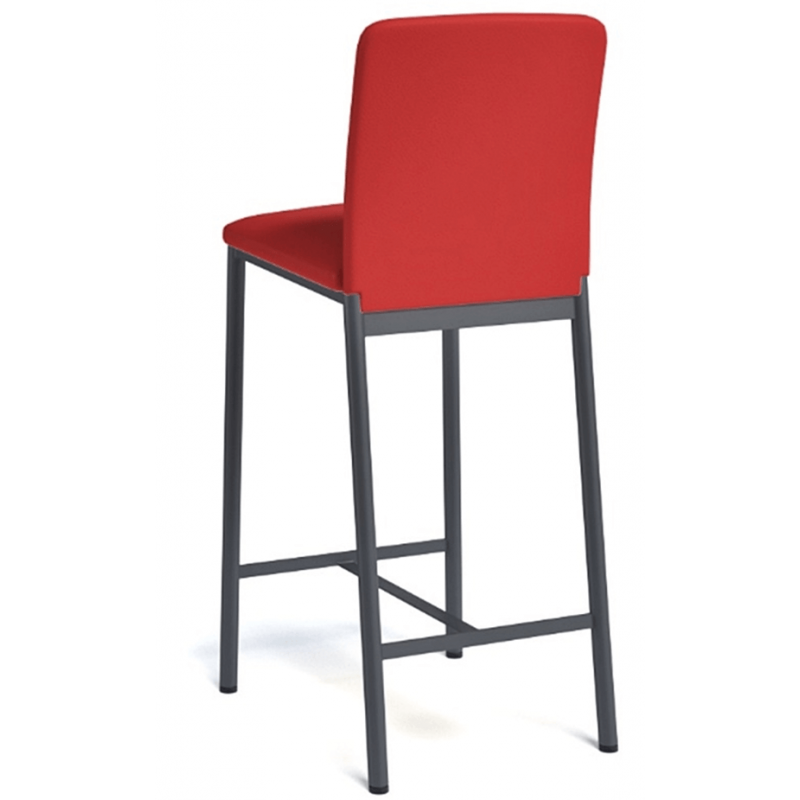 TABOURET DE CUISINE SNACK EN METAL ET TISSU LOFT