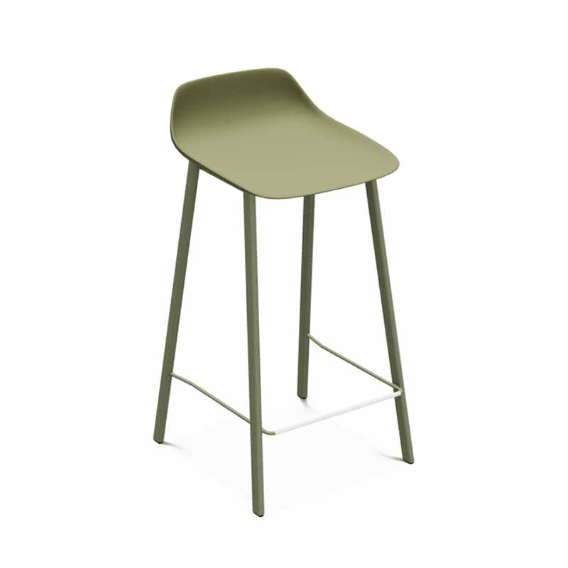 TABOURET SNACK EN PLYPROPYLÈNE DOSSIER BAS BARLOUIS