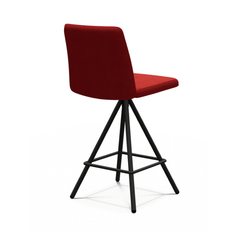 TABOURET SNACK CONTEMPORAIN PIVOTANT EN TISSU PINOT
