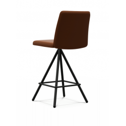 TABOURET SNACK CONTEMPORAIN PIVOTANT EN SIMILICUIR PINOT