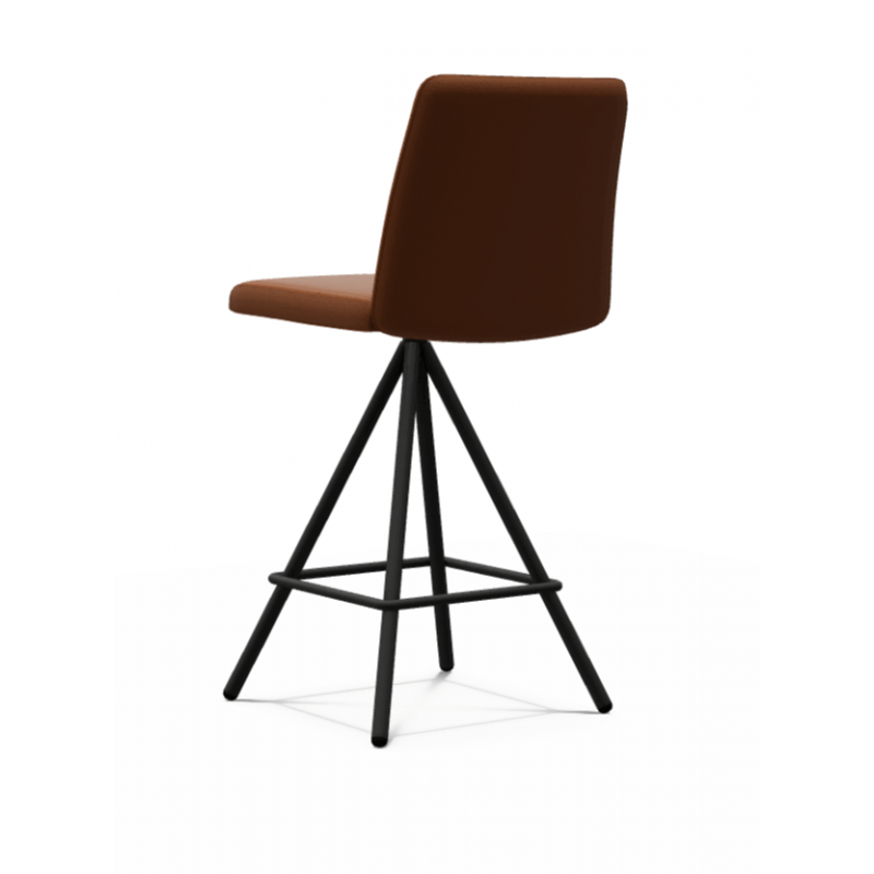 TABOURET SNACK CONTEMPORAIN PIVOTANT EN SIMILICUIR PINOT