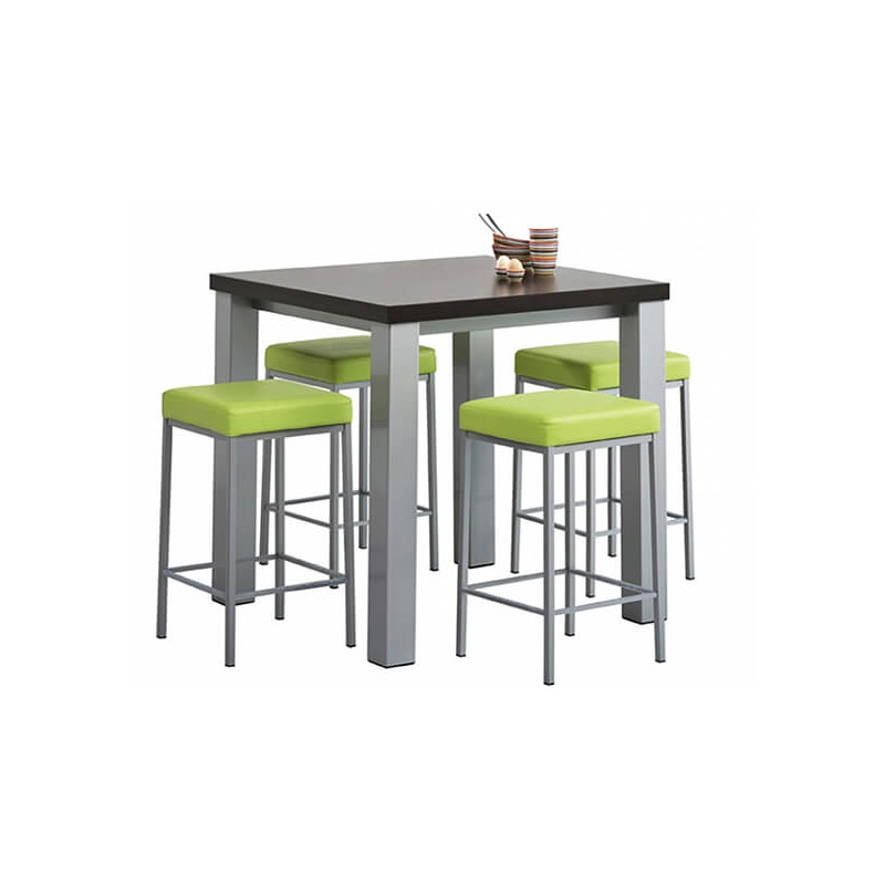 TABOURET SNACK REMBOURRÉ SANS DOSSIER QUADRA SIMILI