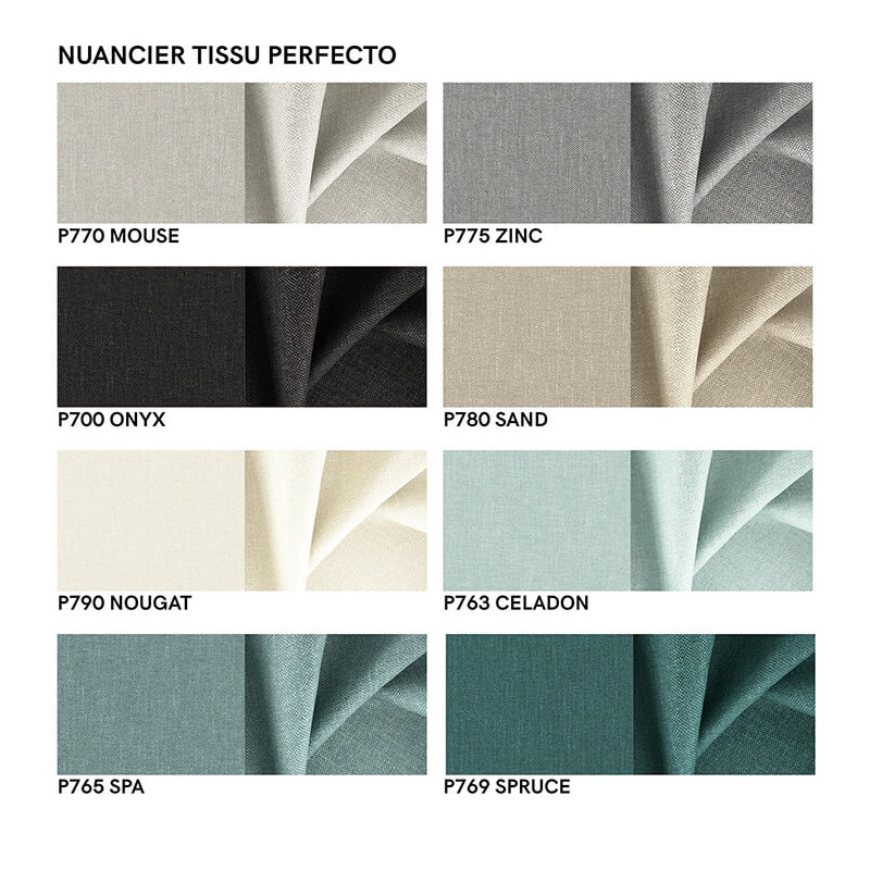 TABOURET MODERNE RÉGLABLE ET PIVOTANT SHERPA EN TISSU