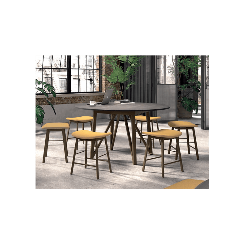 TABOURET BAS CONTEMPORAIN EN SIMILICUIR TABAMI