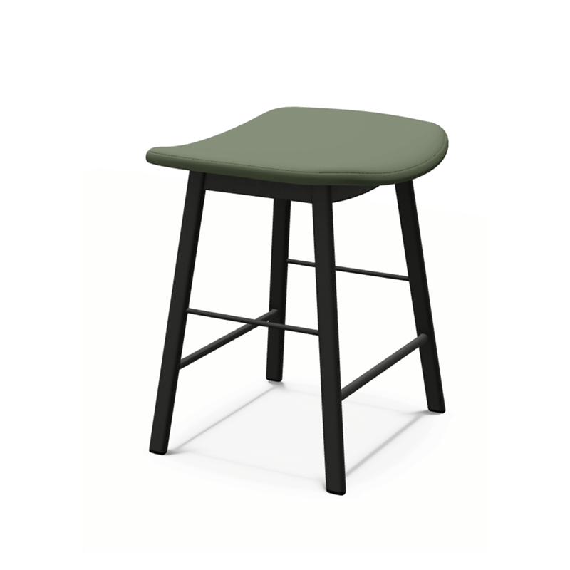 TABOURET BAS CONTEMPORAIN EN SIMILICUIR TABAMI