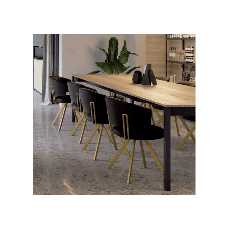 CHAISE TENDANCE PIVOTANTE ACCOUDOIRS ALLURE SIMILICUIR