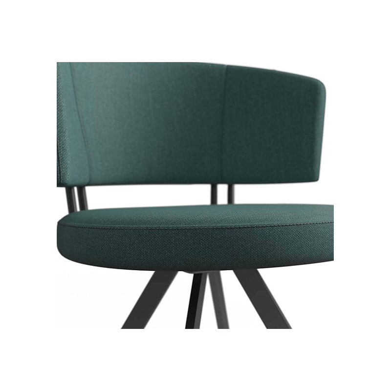 CHAISE TENDANCE PIVOTANTE ACCOUDOIRS ALLURE TISSU