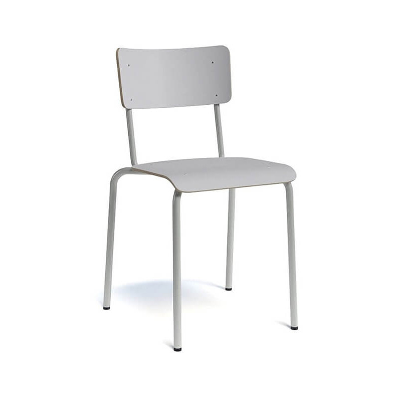 CHAISE D'ÉCOLIER EMPILABLE COLLEGE EN MÉTAL ET BOIS