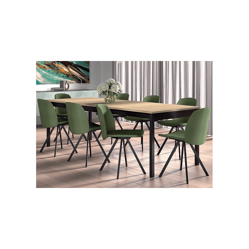 CHAISE CONTEMPORAINE PIVOTANTE TISSU FIGARO