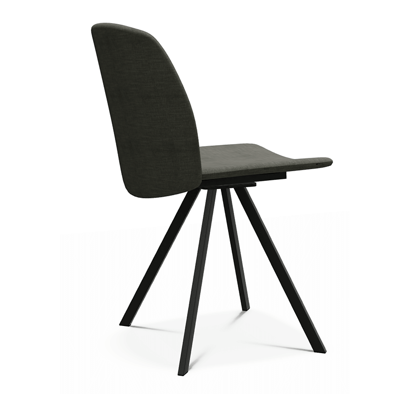 CHAISE CONTEMPORAINE PIVOTANTE TISSU FIGARO