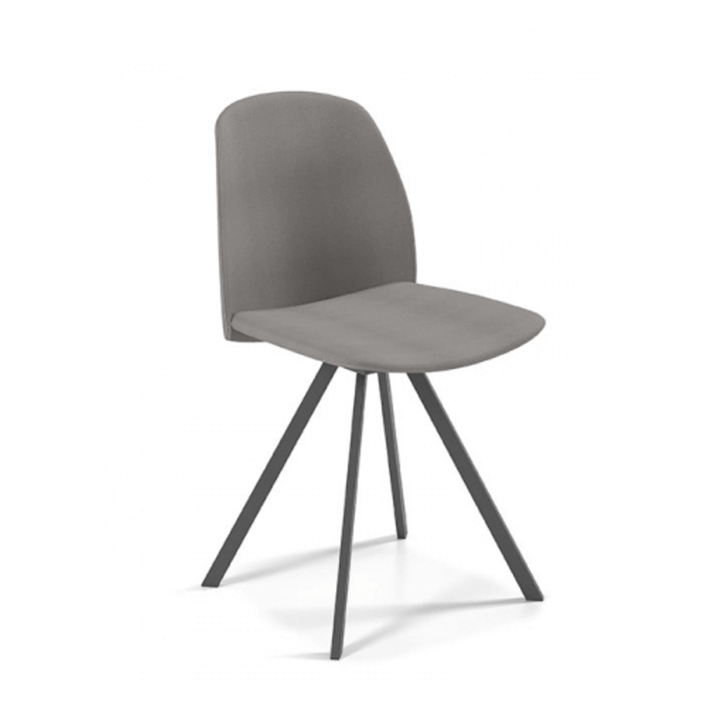 CHAISE CONTEMPORAINE PIEDS MÉTAL FIONA SIMILICUIR